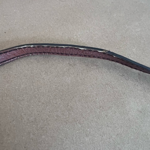 Fossil Coated Canvas Leather Trim  Chevron Campbell Triple Zip Crossbody Bag - Picture 16 of 16